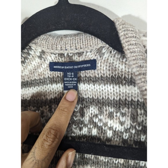 AE American Eagle Boho Southwest Wool Blend Cardigan Women Size XS/S - Picture 5 of 6